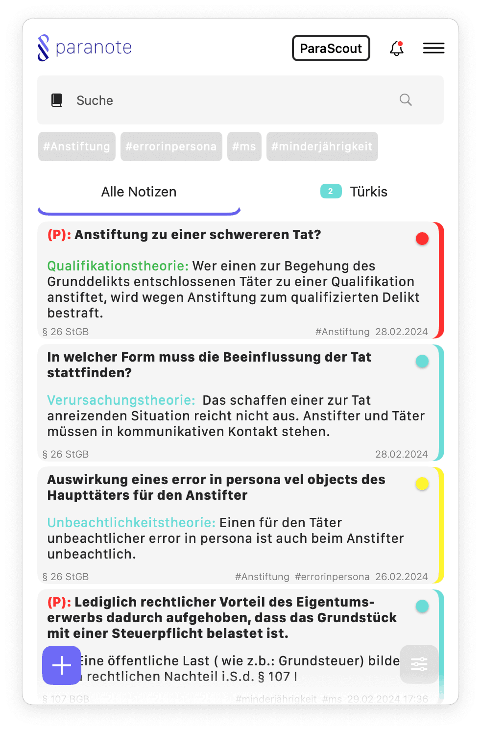 Bild für Notizen
